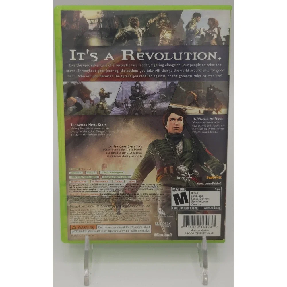 Fable 3 III - Xbox 360 - CIB w/ Manual - Tested - Fast Shipping